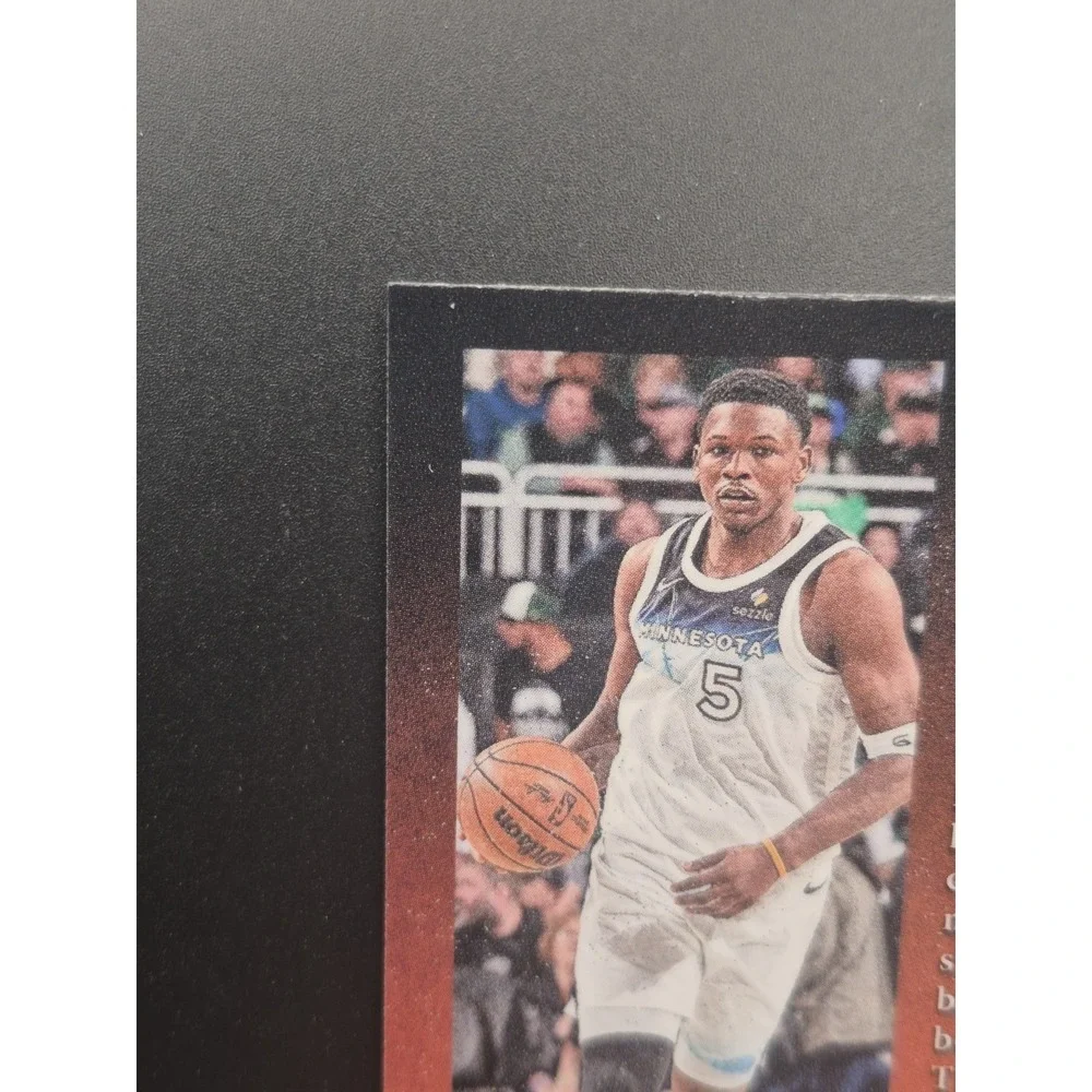 2024 Panini Prizm Black Anthony Edwards #11 Talismen Silver Prizm Timberwolves